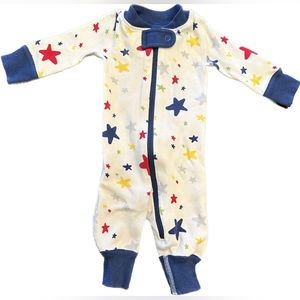 Hanna Andersson Moon & Back Zipper Pajamas (NB)
